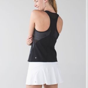 Lululemon Ace Tank Black Mesh Tank Top Size Medium